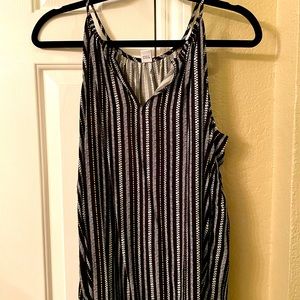 Black and yellow striped tank top